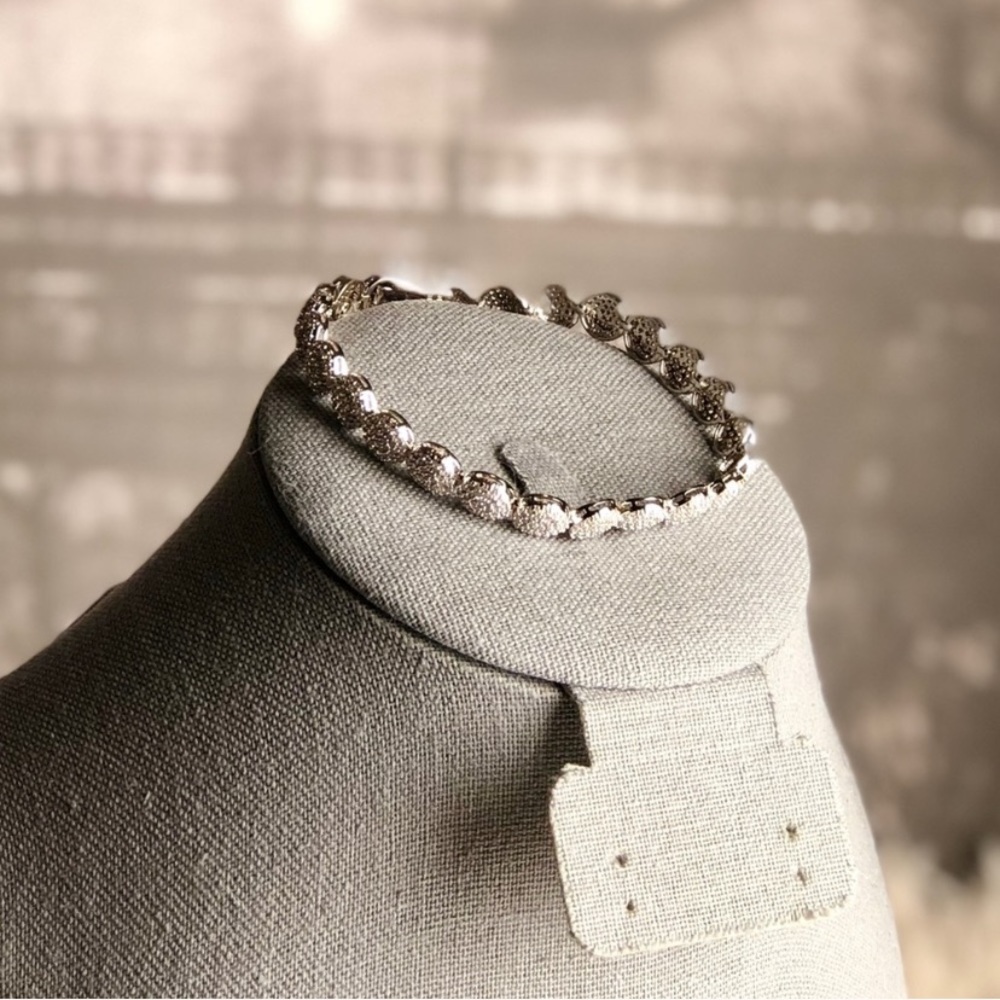 Belle Luce Tennis Bracelet Sterling Rhodium NWT